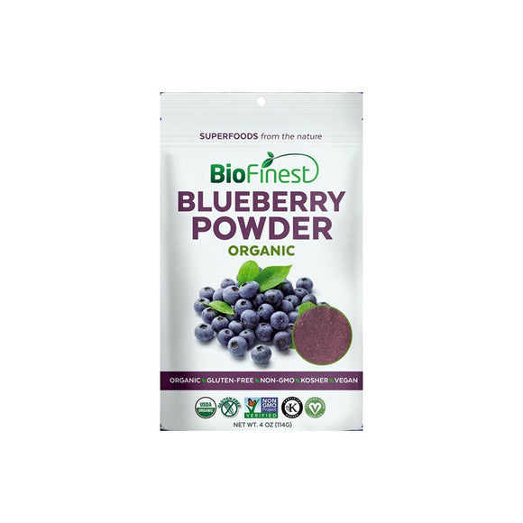 Biofinest Blueberry Juice Powder - Organic Superfood 114G