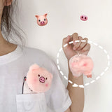 1PC Plush Stuffed Mini Pig Head Ass Couple Pendant Brooch PP Cotton Stuffed Valentine Gift Girl