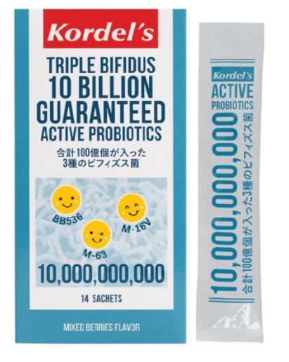 KORDEL'S Triple Bifidus 10 Billion Guaranteed Active Probiotics Sachets 2g x 14s