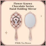 Flower Knows Chocolate Wonder-Shop Hand Holding Mirror 2 Types Makeup Tools 220g